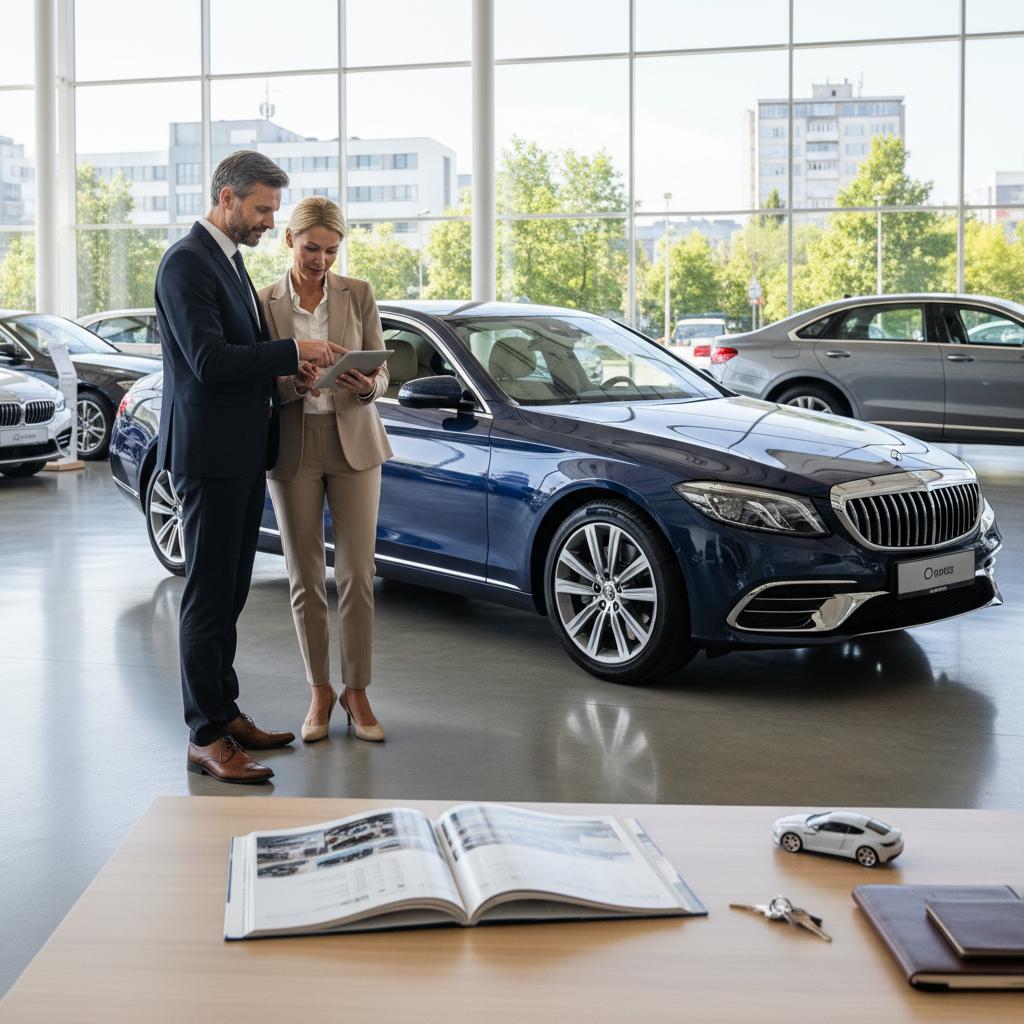 Realistische foto passend bij Cataloguswaarde auto bepalen: wat betekent dit voor de verkoopprijs va